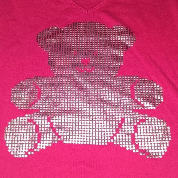𤩠Victoria Secret pinkĀ sleepā shirtāwith silver bear size small𤩠2 forā$20 - Picture 4 of 4